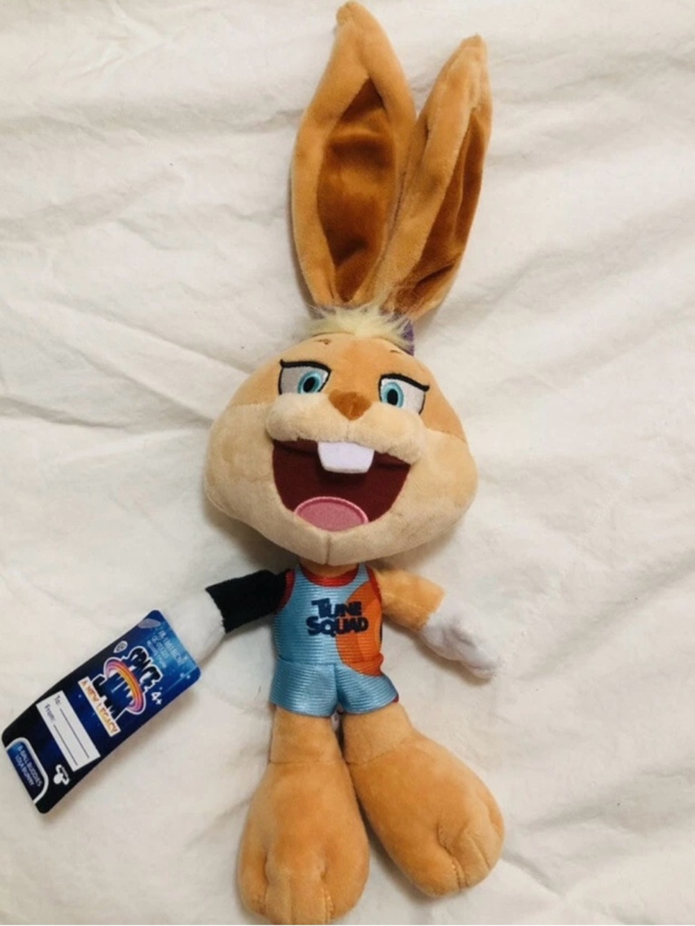 Lola Bunny Plush Toy - Space Jam Orange and Cream Bunny with Tune Squad Outfit